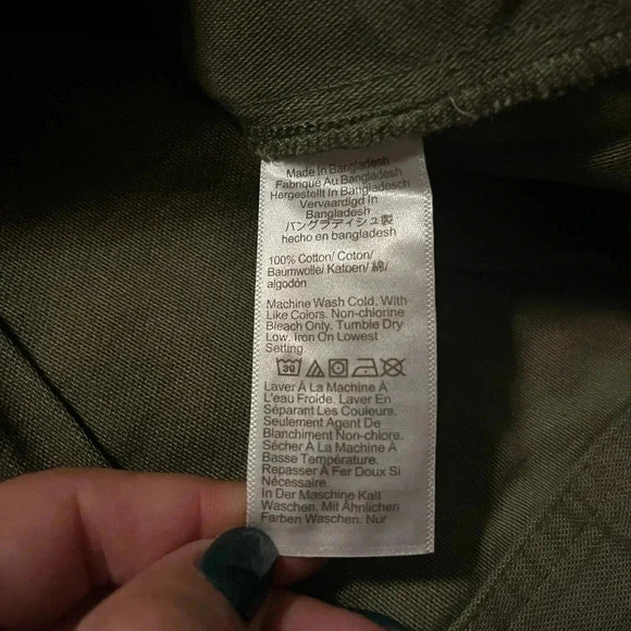 J Crew Utility Jacket Olive Green NWT Women’s Size XXL Cotton Blend Zip Up - Picture 9 of 11